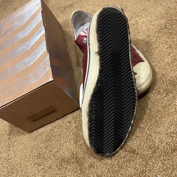 Golden Goose v-star 2 col T5 red fix glitter-bluette - Picture 3 of 8